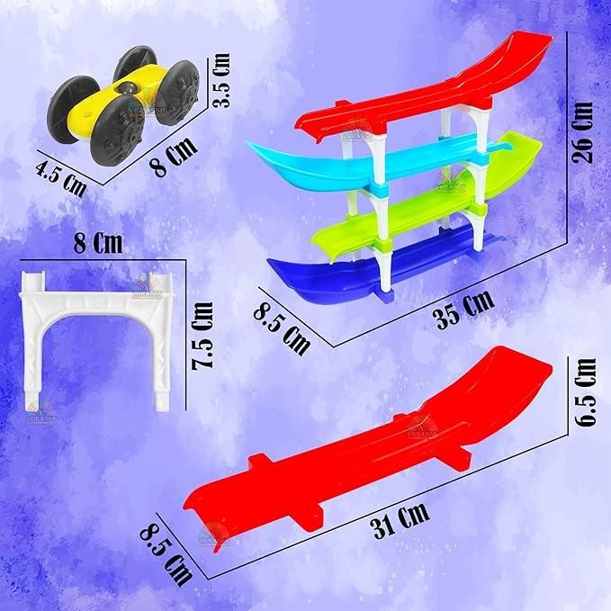 🏎️Little Racers™ Play Set | Multi-Level Car Ramp Toy for Kids (Age 2–7)