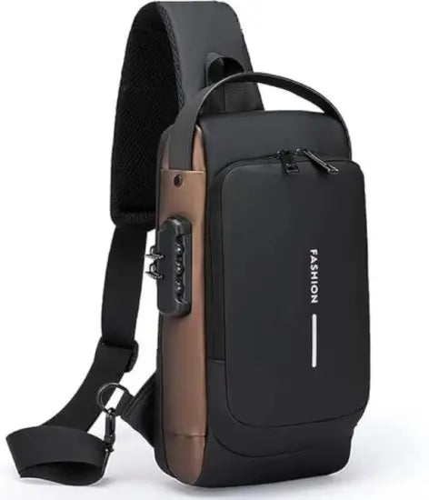 Waterproof Sling Crossbody Backpack Bag – Compact Travel Shoulder Bag for Men & Women