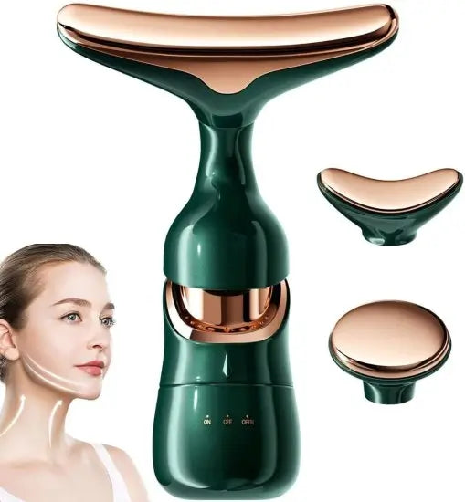 3-in-1 Face, Neck & Eye Massager – Portable Facial Massage Roller for Skin Care & Relaxation