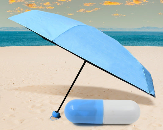 Beautiful 5-Fold Umbrella With Capsule Case