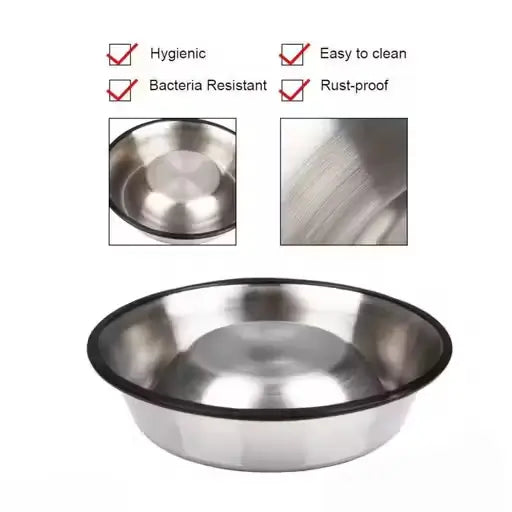 Stainless Steel Non-Skid Pet Feeding Bowl 750 ml