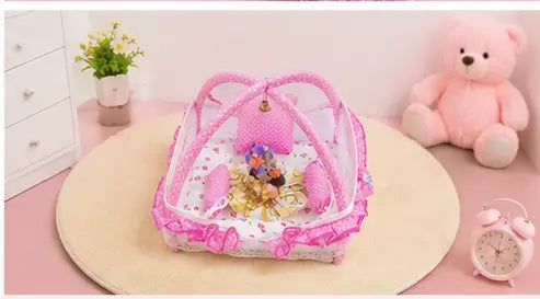 Laddu Gopal Bed with Singhasan – Soft Fabric Decorative Sleeping Bed for Bal Gopal Idol, Janmashtami & Daily Pooja