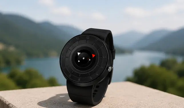Men's Black Analog Quartz Watch – Stylish Silicone Strap Casual & Formal Wrist Watch for Men & Boys