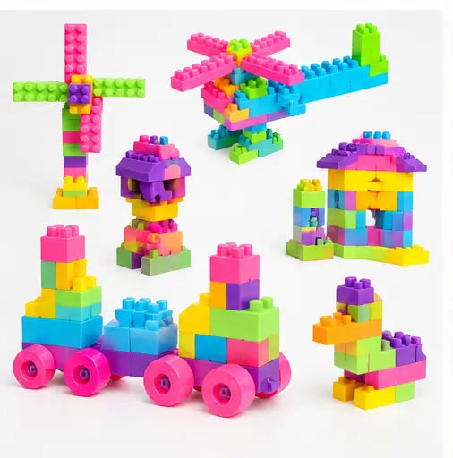 125-Piece Colorful Building Blocks Set for Kids – Creative Educational Construction Toy