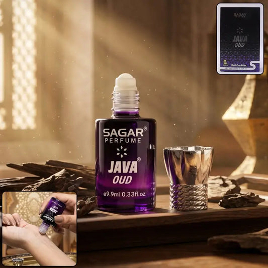 Java Oud Roll-On Perfume – Long Lasting Alcohol-Free Attar for Men & Women 9.9 ML