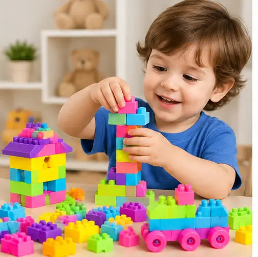 125-Piece Colorful Building Blocks Set for Kids – Creative Educational Construction Toy