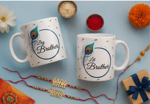 Gift Arcadia Rakhi Gift Combo – Rakhi with Coffee Mug Set for Brother, Sister, Bhaiya & Bhabhi