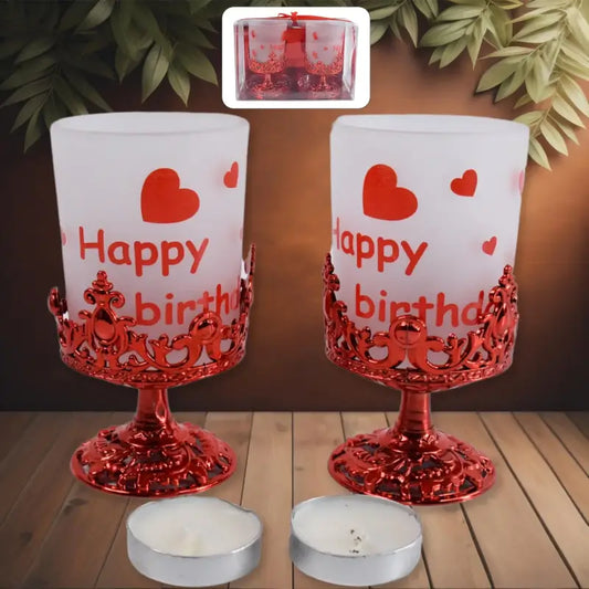 Stylish Tealight Holder Set – Decorative Candle Diya Stand for Home, Diwali & Festival Décor (2 Pc / Mix Design).