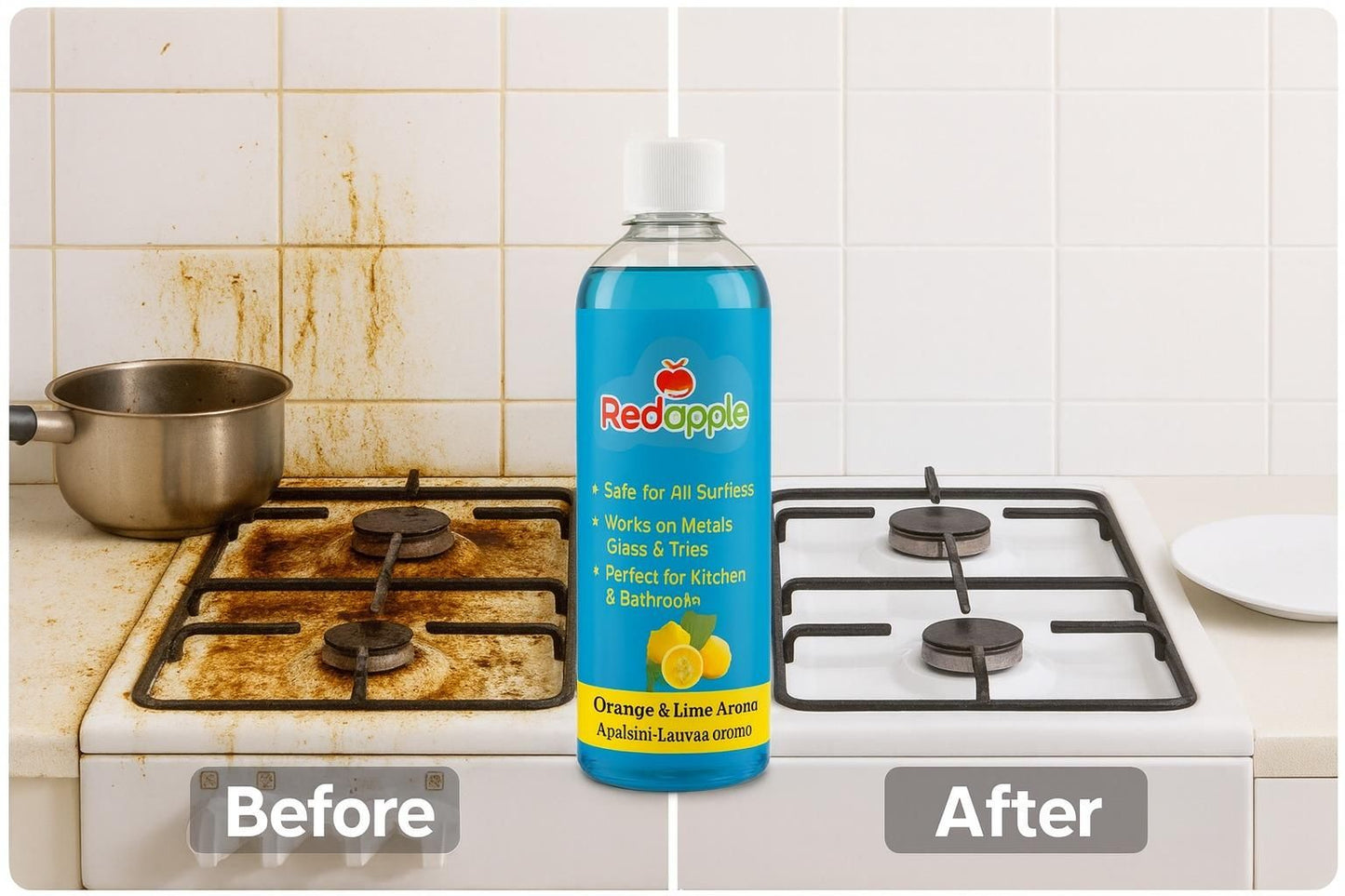 Multipurpose Cleaner – Orange & Lime Aroma (Pack of 4) | 100 ml Each