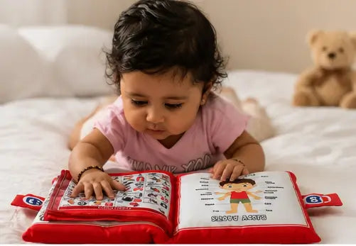Alphabet Character Kids Pillow – Soft Cotton Printed Baby Pillow | Educational Letter Cushion for Kids