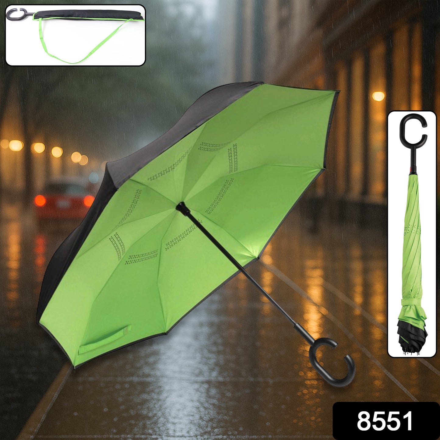 C - Shaped Sun & Rain Protection Umbrella - good for Car