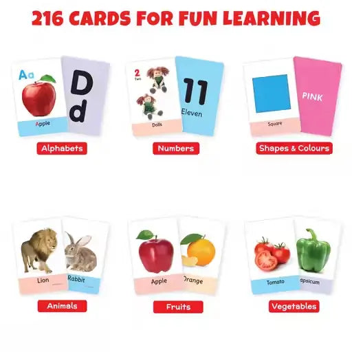 Little Berry First Flash Cards Bundle of 6 – 216 Educational Cards