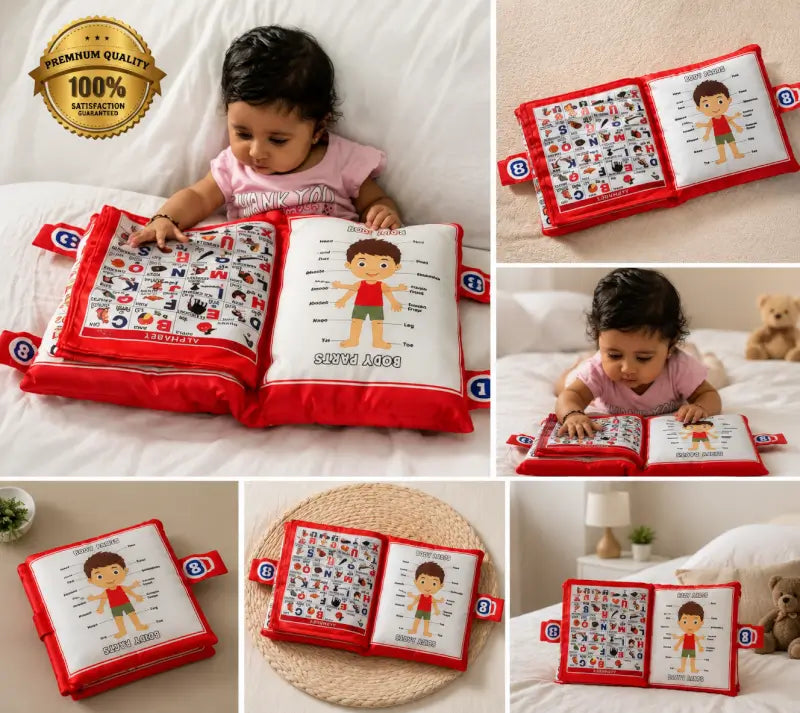 Alphabet Character Kids Pillow – Soft Cotton Printed Baby Pillow | Educational Letter Cushion for Kids