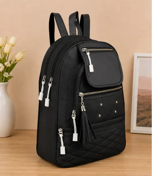 Women's PU Leather Handbag – Stylish Multi-Compartment Shoulder Tote Bag for Office, Travel & Daily Use