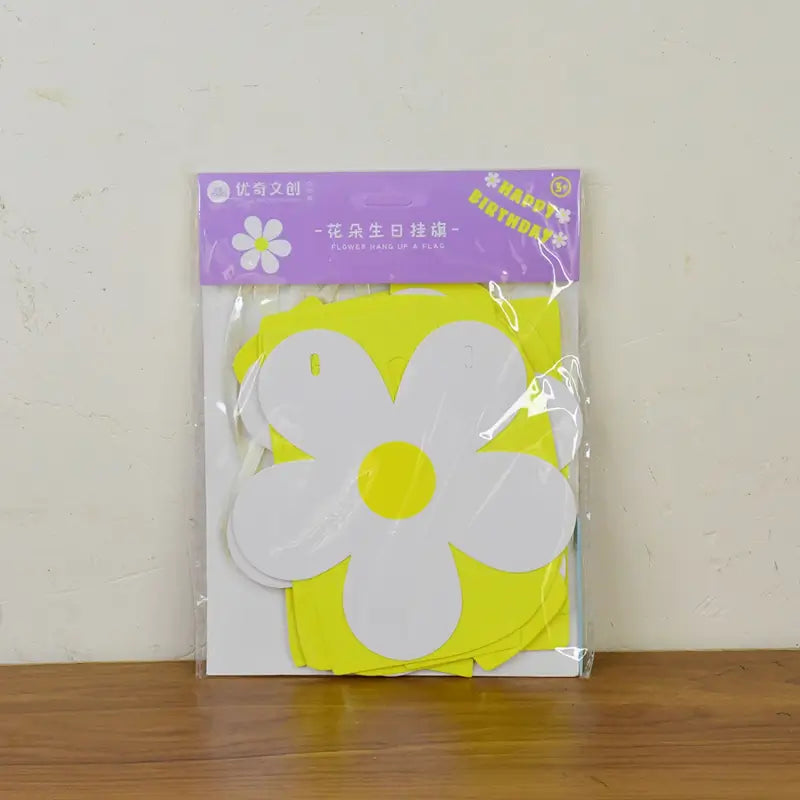Birthday Banner Set – Vibrant Floral Happy Birthday Party Decoration