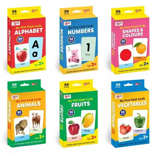 Little Berry First Flash Cards Bundle of 6 – 216 Educational Cards