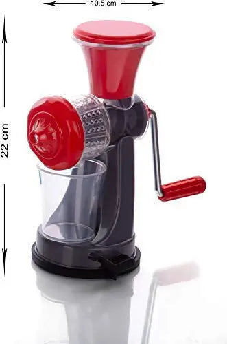 Manual Mini Fruit & Vegetable Juicer Portable, Non-Electric, Easy-to-Use Juicer with Strong Suction Base