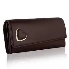FancyLatest Women Wallet – Stylish PU Leather Clutch with Multi-Compartments, Designer Ladies Purse (Free Size, 10x4 cm, Rose/Golden)