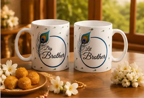 Gift Arcadia Rakhi Gift Combo – Rakhi with Coffee Mug Set for Brother, Sister, Bhaiya & Bhabhi