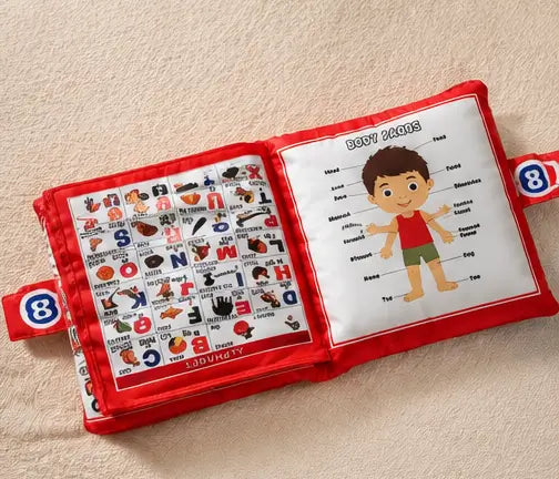Alphabet Character Kids Pillow – Soft Cotton Printed Baby Pillow | Educational Letter Cushion for Kids