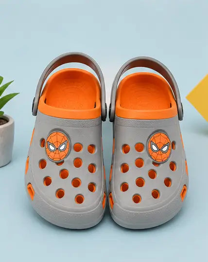 Kids  Clogs Sandals Spiderman Design Lightweight Slip-On Comfortable Daily Wear Footwear