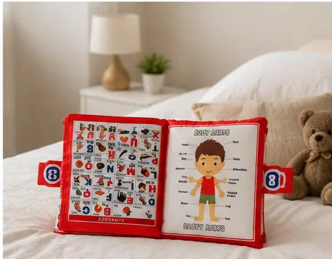 Alphabet Character Kids Pillow – Soft Cotton Printed Baby Pillow | Educational Letter Cushion for Kids