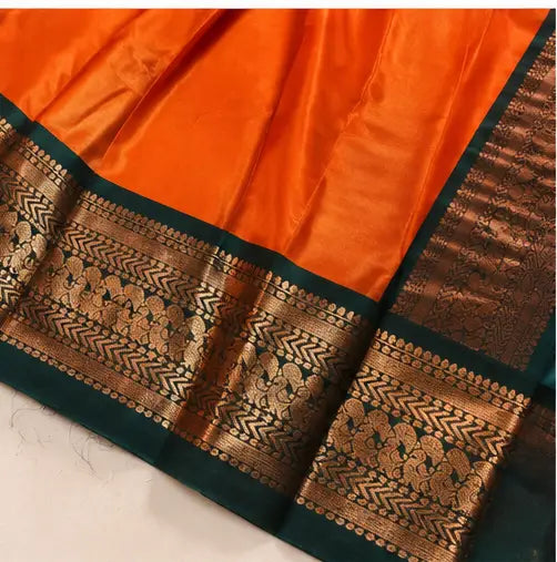 Special Paithani Silk Saree for Women with Art Silk Blouse Piece, Free Size