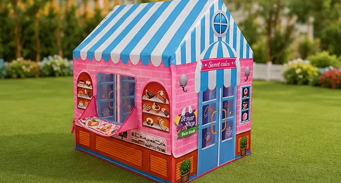 Jumbo Kids Play Tent House – Waterproof Indoor & Outdoor Candy House Play Tent for Boys & Girls (Multicolor)