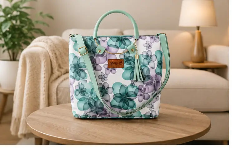 Women's Leather Sling Bag | Stylish Crossbody Shoulder Bag with 2 Compartments for Daily Use