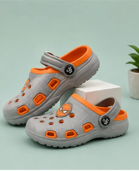 Kids  Clogs Sandals Spiderman Design Lightweight Slip-On Comfortable Daily Wear Footwear