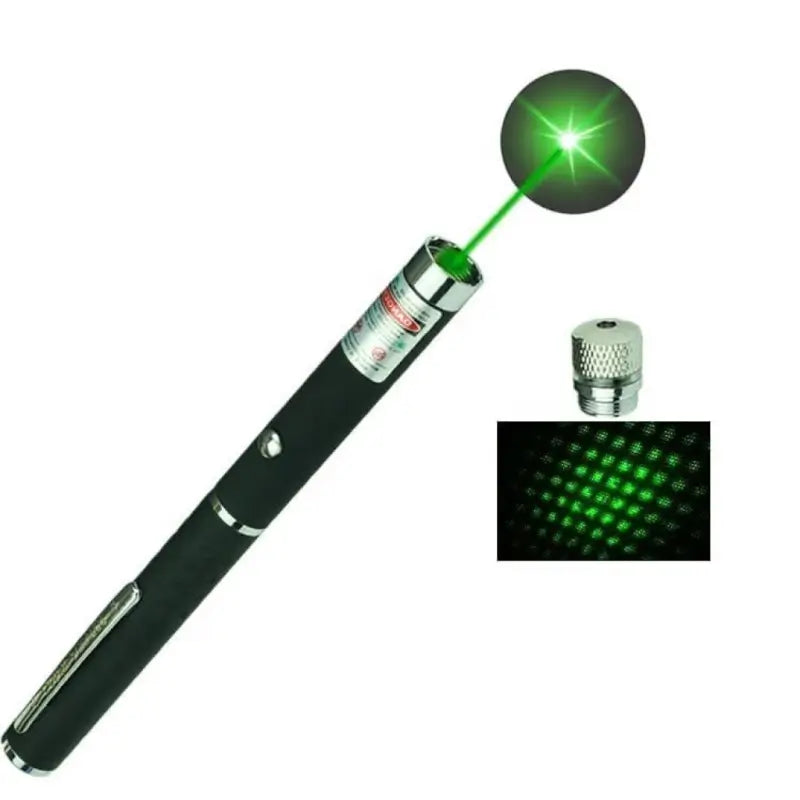 Powerful Green Laser Pointer Pen Long Range Adjustable Laser Light for Presentation Camping and Stargazing