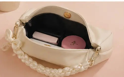 Women's Korean Style PU Leather Sling Bag – Trendy Crossbody Shoulder Bag for Daily Use, Travel & Casual Wear