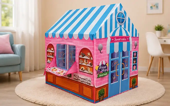 Jumbo Kids Play Tent House – Waterproof Indoor & Outdoor Candy House Play Tent for Boys & Girls (Multicolor)