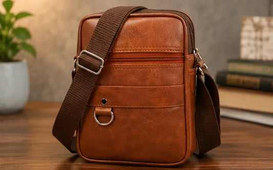Men’s 5-Piece Combo Gift Set – Belts with Wallet, Wired Earphones, Digital Watch & Men’s Hand Bag