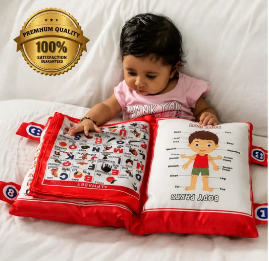 Alphabet Character Kids Pillow – Soft Cotton Printed Baby Pillow | Educational Letter Cushion for Kids