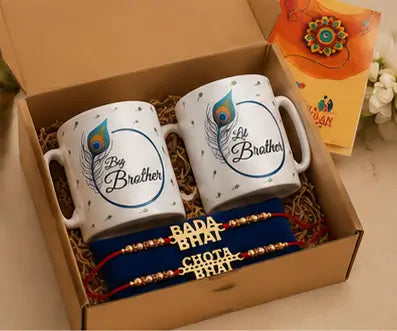 Gift Arcadia Rakhi Gift Combo – Rakhi with Coffee Mug Set for Brother, Sister, Bhaiya & Bhabhi