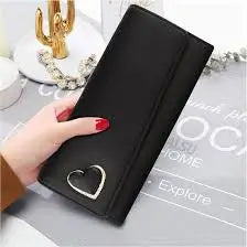 FancyLatest Women Wallet – Stylish PU Leather Clutch with Multi-Compartments, Designer Ladies Purse (Free Size, 10x4 cm, Rose/Golden)