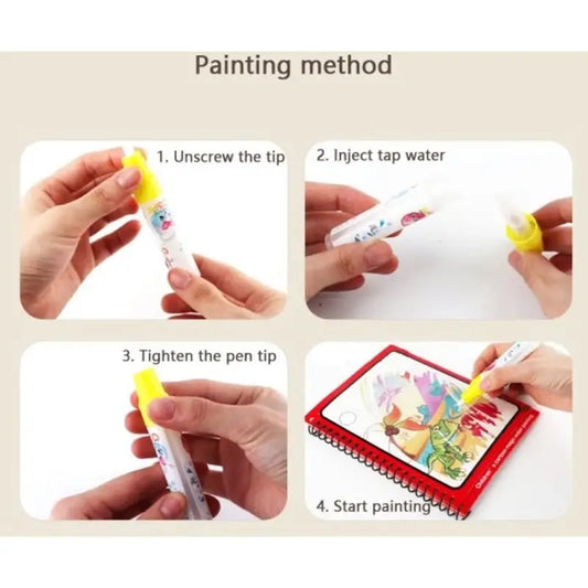 Magic Water Coloring Book (Pack of 3) – Kids Educational Toy