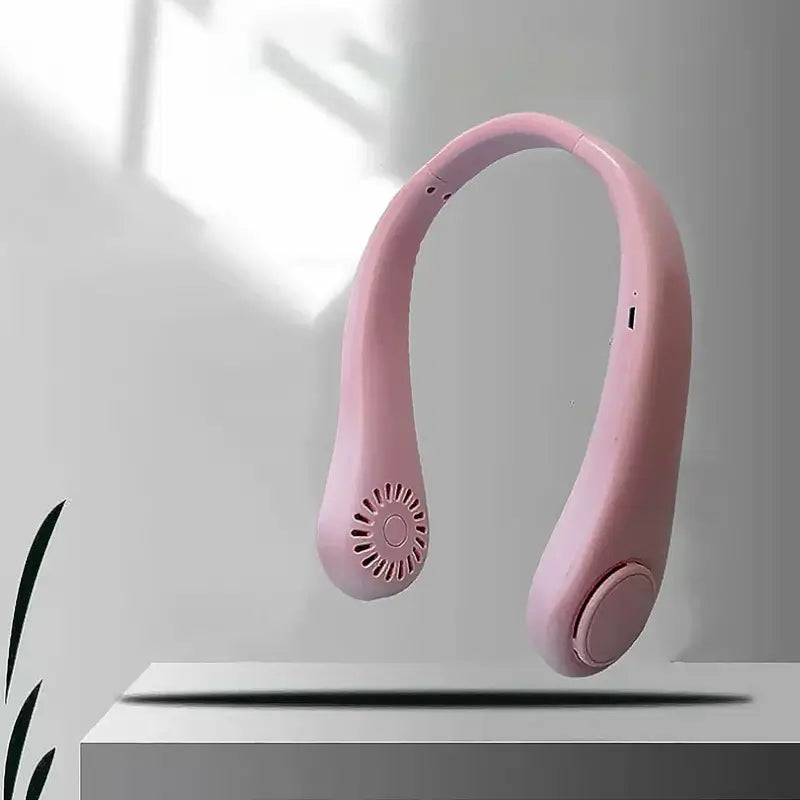 Portable Neck Fan – Hands Free Bladeless USB Rechargeable 360° Cooling Wearable Neck Fan
