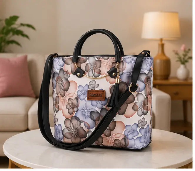Women's Leather Sling Bag | Stylish Crossbody Shoulder Bag with 2 Compartments for Daily Use