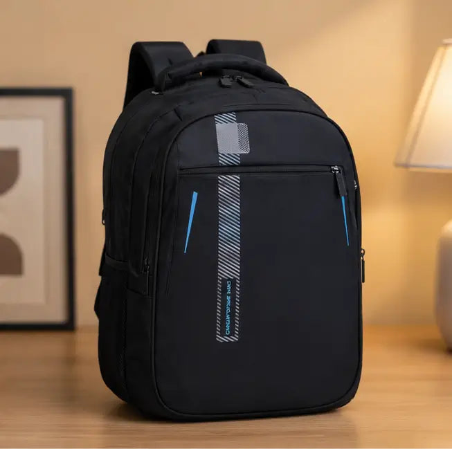 Casual Laptop Backpack – Waterproof Polyester Office, School & College Bag for Boys & Girls