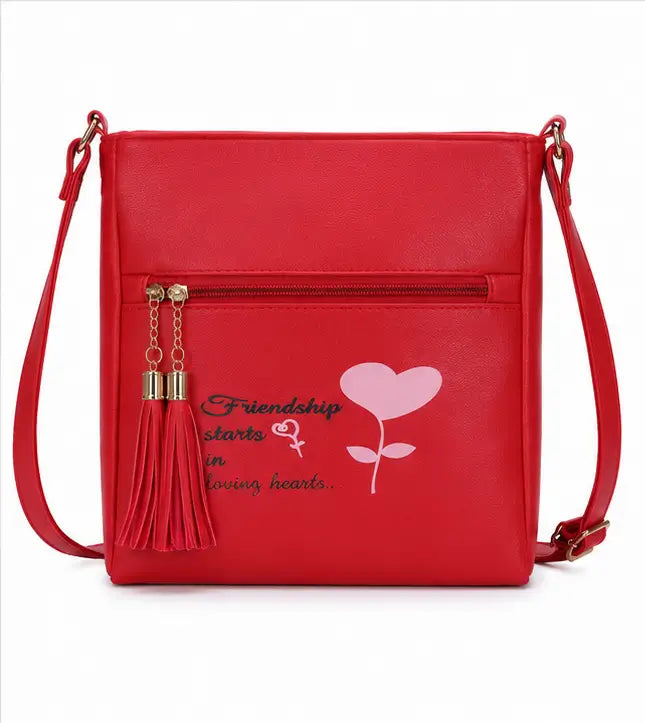 Women's Printed PU Leather Sling Bag | Stylish Crossbody Shoulder Bag for Daily Use