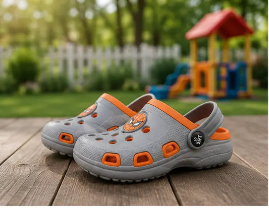Kids  Clogs Sandals Spiderman Design Lightweight Slip-On Comfortable Daily Wear Footwear