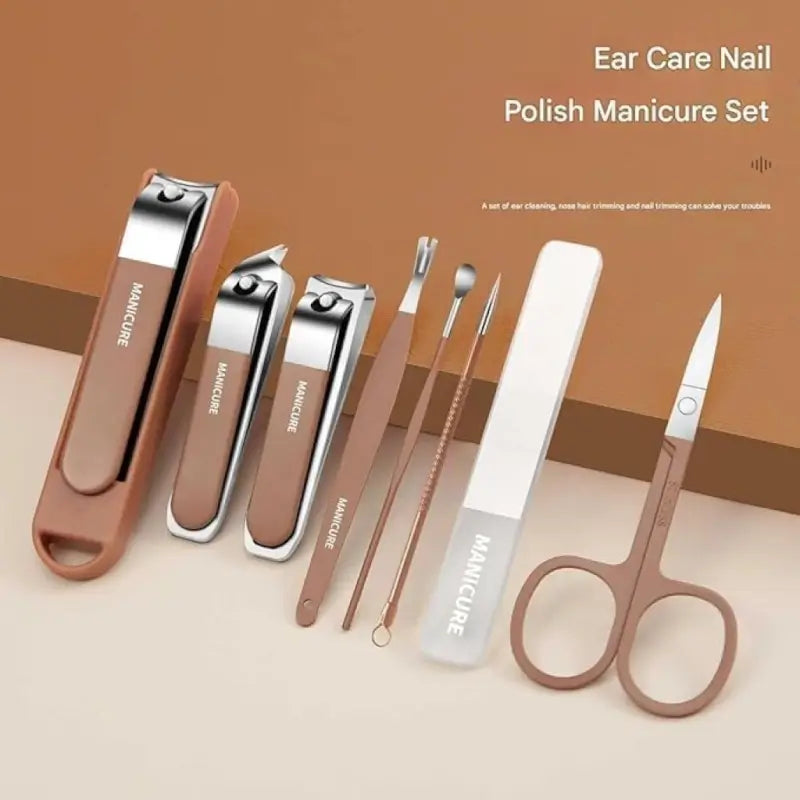 8 in 1 Manicure Set – Professional Nail Care Kit with Portable Case
