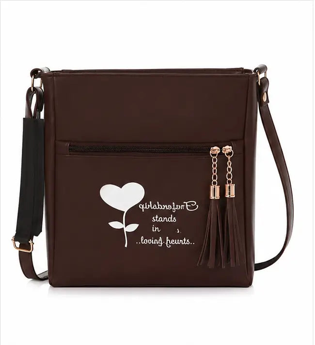 Women's Printed PU Leather Sling Bag | Stylish Crossbody Shoulder Bag for Daily Use