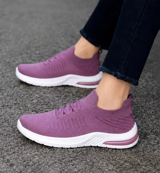 Women's Mesh Running Sneakers – Lightweight Lace-Up Sports Shoes for Walking, Running, Gym & Daily Wear