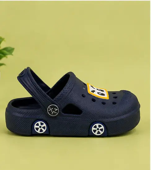 Kids  Clogs Sandals with Sling Back Strap Anti Skid Lightweight Casual Footwear for Boys and Girls Blue