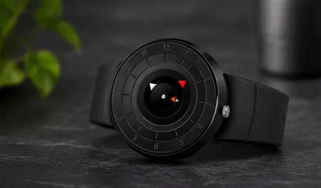 Men's Black Analog Quartz Watch – Stylish Silicone Strap Casual & Formal Wrist Watch for Men & Boys