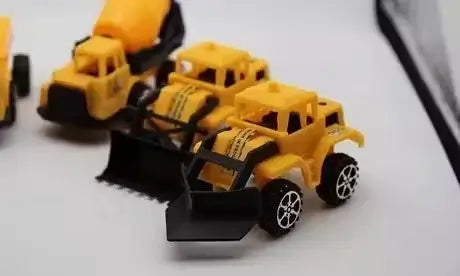 Kids Construction Excavator & Vehicle Set – Pack of 6 Plastic Toys