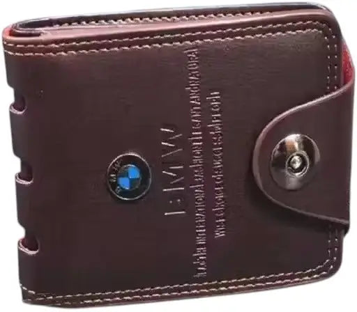 BMW Logo Faux Leather Wallet for Men & Women